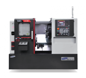 Máy tiện CNC nhỏ gọn băng dẫn hướng tuyến tính SMEC NS 2000  