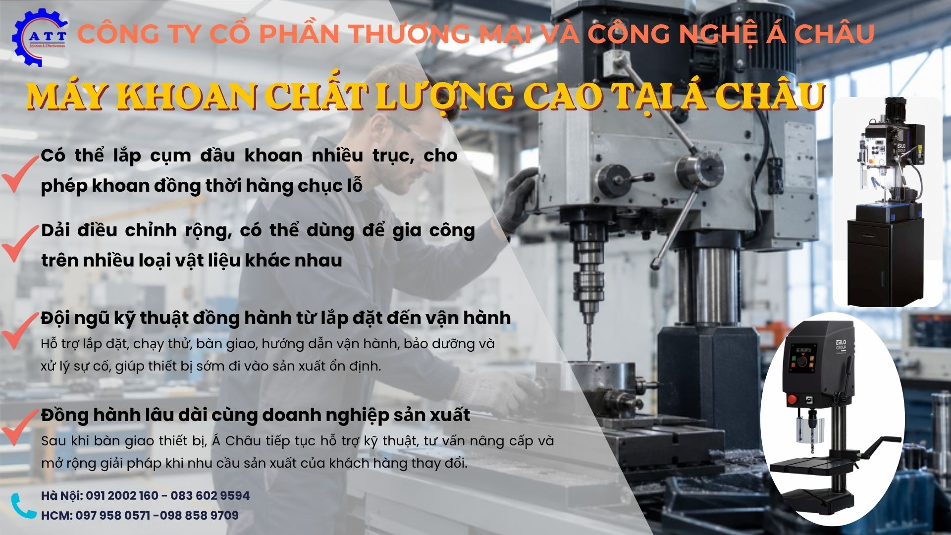 lựa chọn máy khoan tại Á Châu