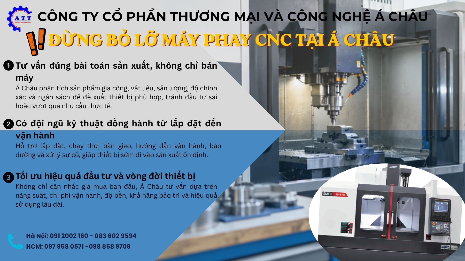 lụa chọn máy phay CNC tại Á Châu