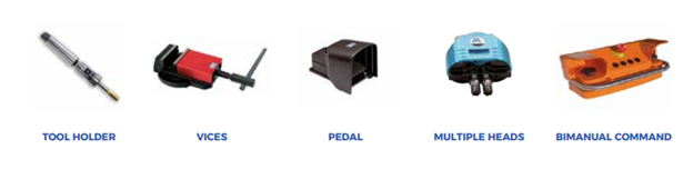 phụ kiện đi kèm máy taro bàn erlo group she series