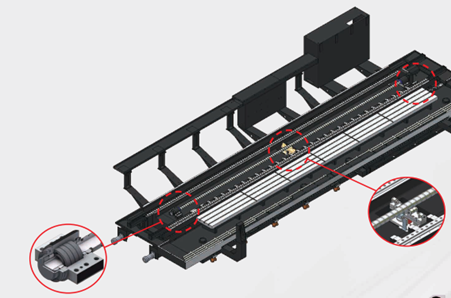 Bố trí gối đỡ vitme SMEC MCV510UL