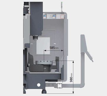 Thiết kế chạy dao độ cứng vững cao SMEC MVF5000