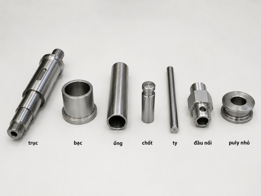 Các chi tiết gia công bằng máy tiện CNC ngang