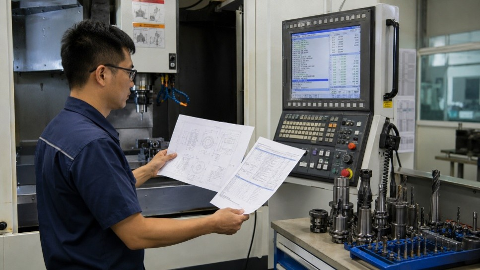 Đối chiếu bản vẽ, quy trình công nghệ và chương trình CNC