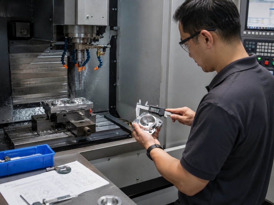 Gia công và đo chi tiết đầu tiên