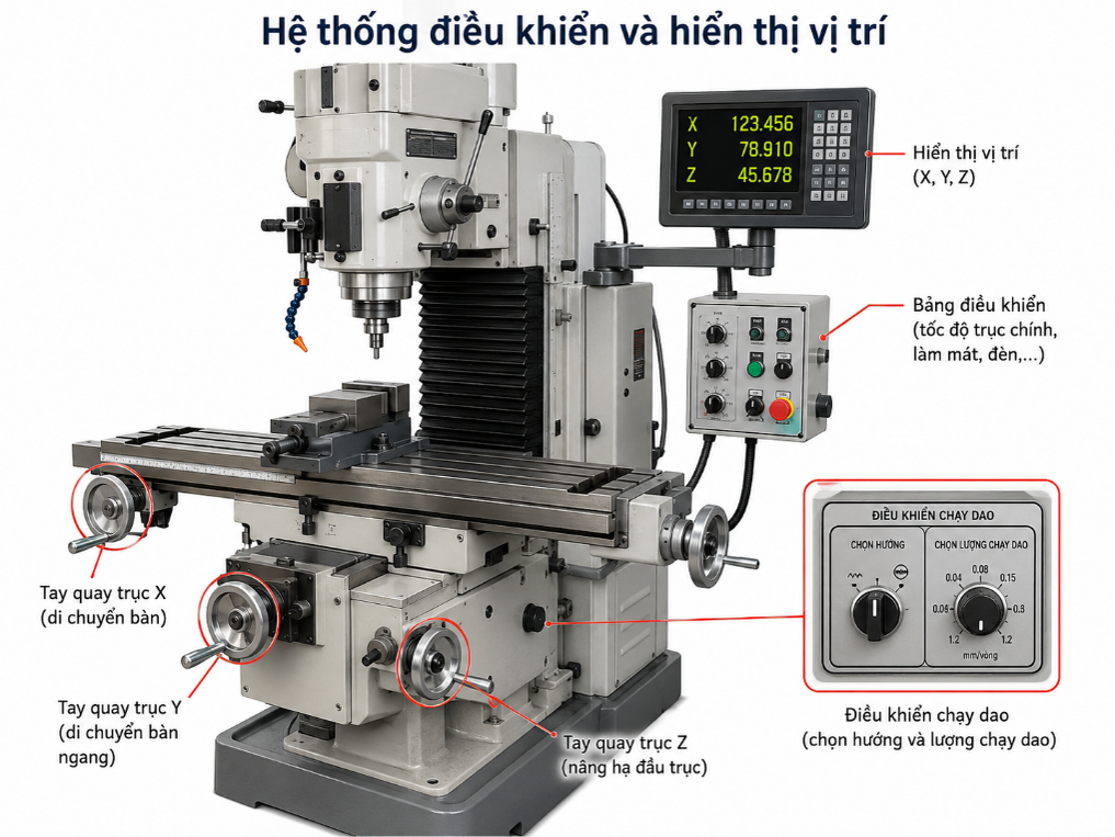Hệ thống điều khiển và hiển thị vị trí