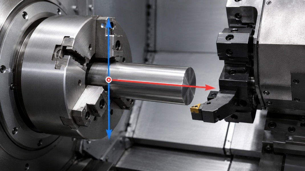 Hệ tọa độ trên máy tiện CNC