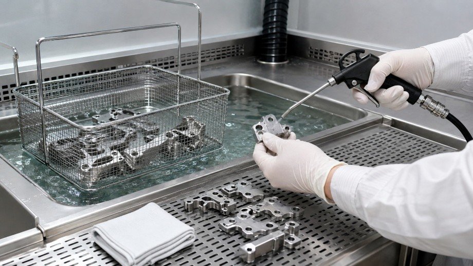 Làm sạch bề mặt sau khi xử lý