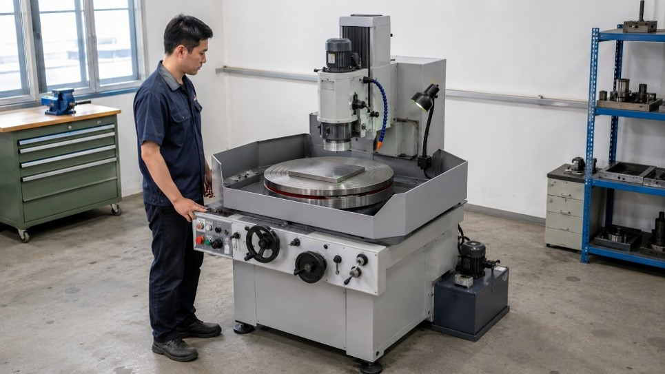 Máy mài phẳng trục đứng, bàn tròn