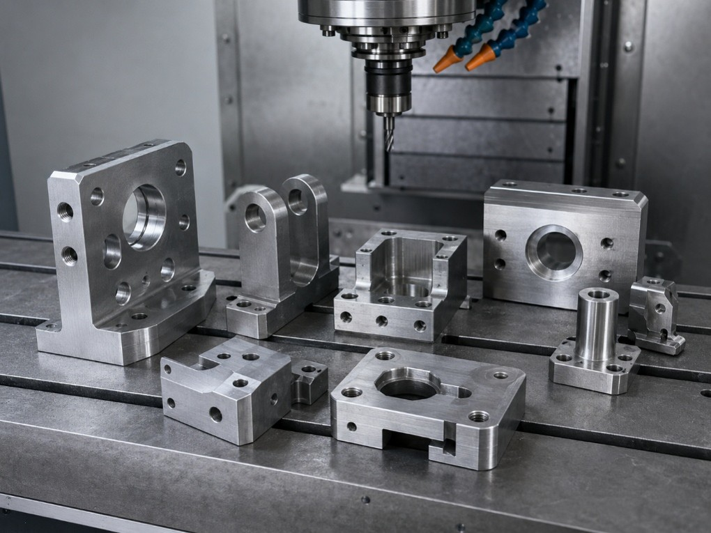 Pát đỡ, chi tiết liên kết và chi tiết dạng khối sau gia công CNC