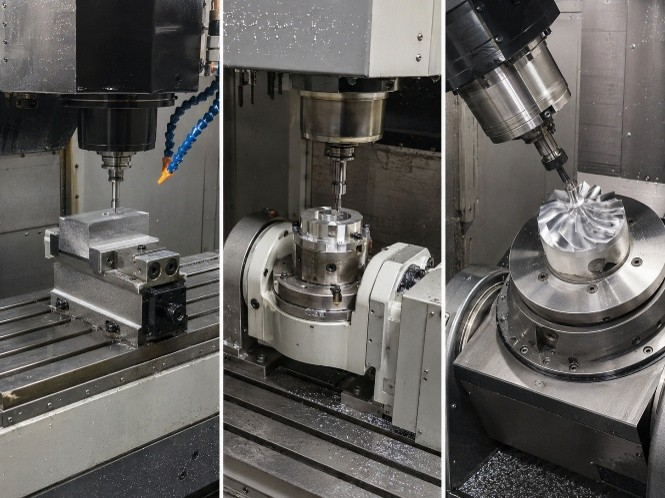 Phay CNC 3 trục, 4 trục và 5 trục
