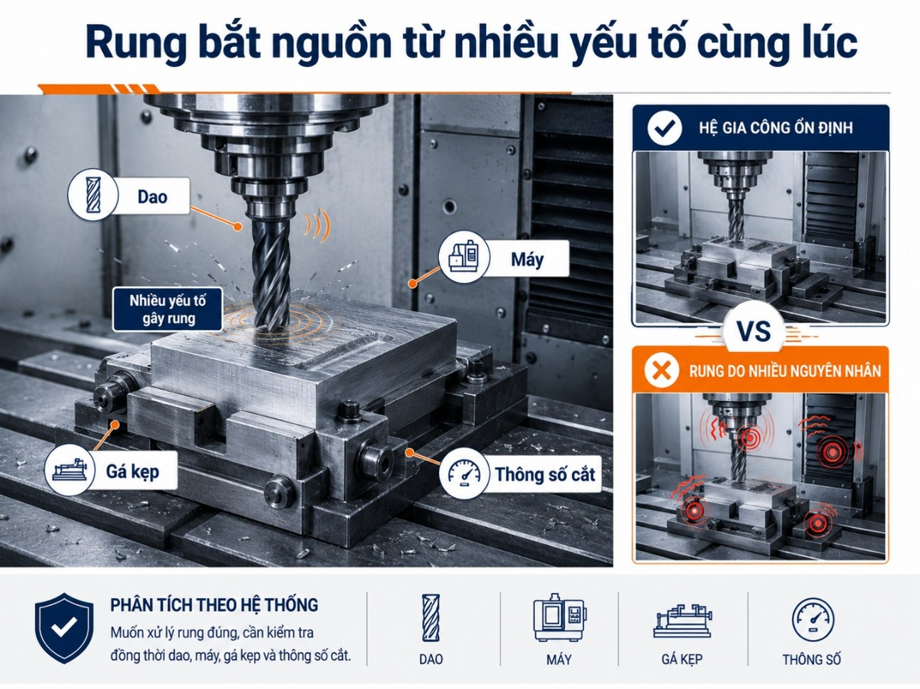 Rung bắt nguồn từ nhiều yếu tố cùng lúc