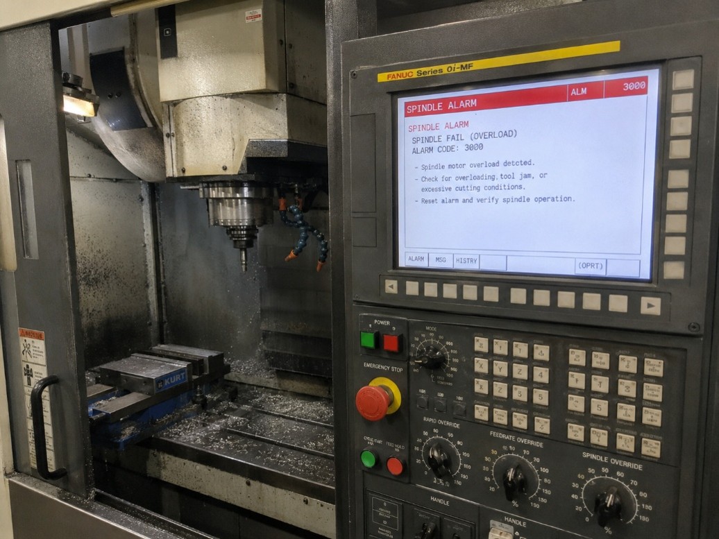 spindle alarm