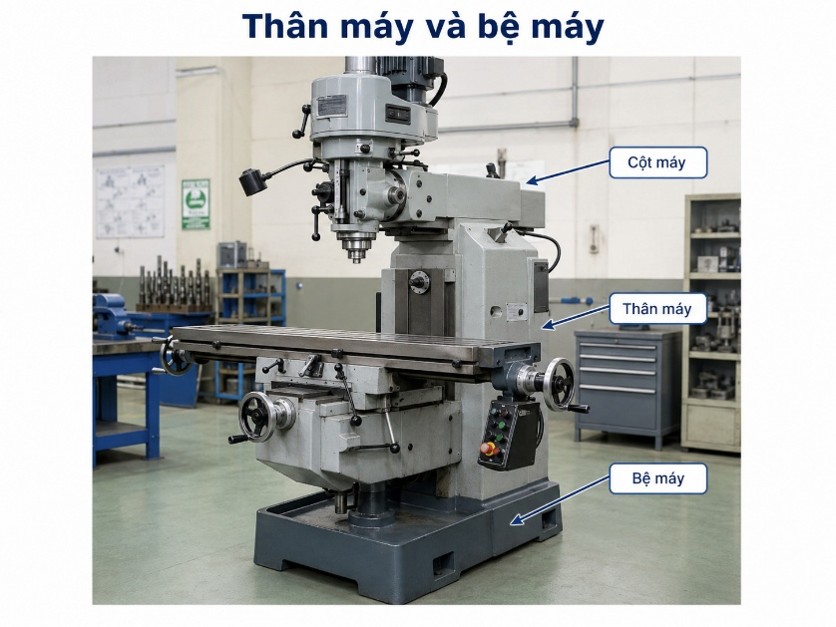 Thân máy và bệ máy