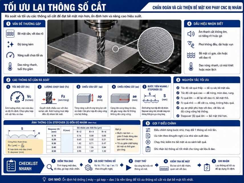 Tối ưu lại thông số cắt