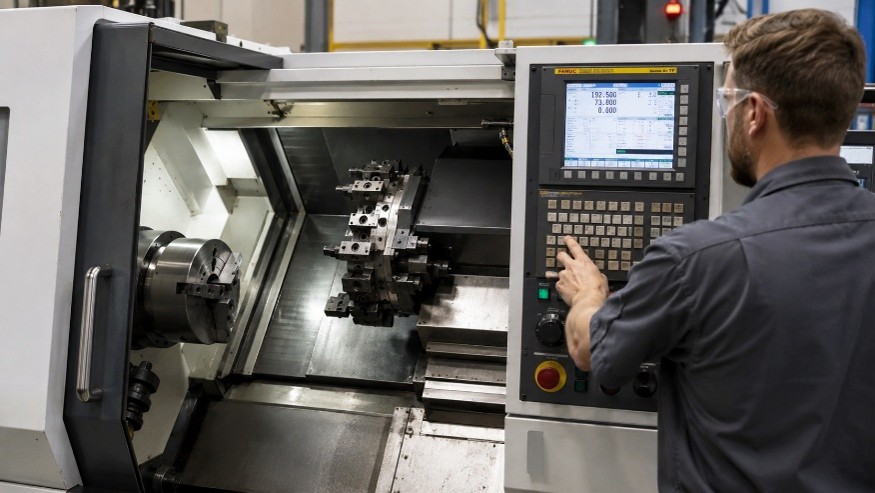 Vận hành máy tiện CNC hệ FANUC
