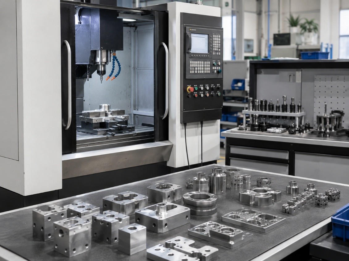 Xưởng gia công ổn định các chi tiết vừa và nhỏ bằng máy phay CNC